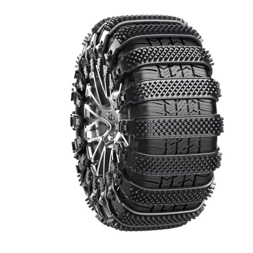 Cadenas para neumáticos – Cadenas de nieve de poliuretano termoplástico, cadenas de rueda antideslizantes, cadenas de tracción ajustables | Construcción resistente al desgaste con flexibilidad a bajas