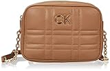 Calvin Klein Damen Re-Lock Quilt Kameratasche Crossovers, Safari-Leinwand, One Size