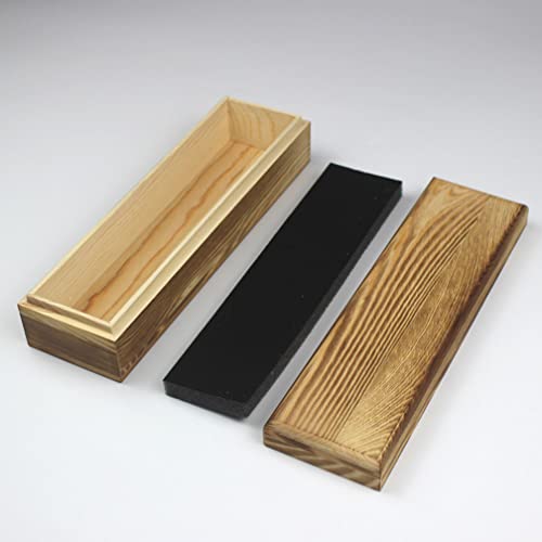 Teensery Rustic Wooden Jewelry Storage Case Decorative Wood Necklace Gift Box for Bracelet Anklet Jewellry Packaging, Rectangle - Thumbnail 4