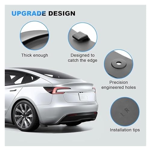 Garde-boue Tesla Model 3 Highland 2025 finition premium kit protection caisse - 7