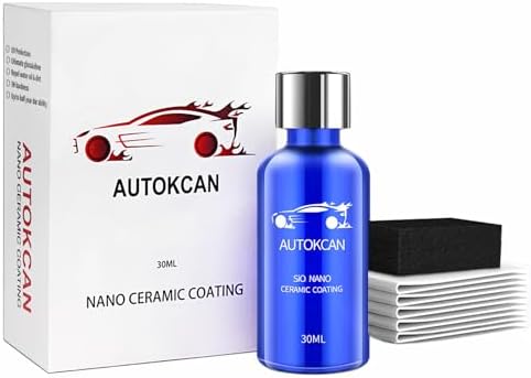 9H Nano Ceramic Coating, Anti-Scratch Automotive Ceramic Coating for Cars Liquid Car Glass Coating Hydrophobic Paint Sealant Protection,30ML