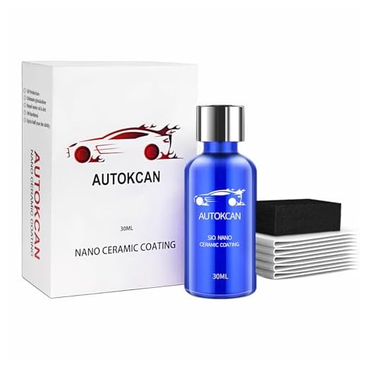 Autokcan 9H Nano Ceramic Coating for Cars, Anti-Scratch High Gloss Ceramic Coating Kit for Car Detailing, Glass, Wheel, Hydrophobic Long Lasting Protection,30ML