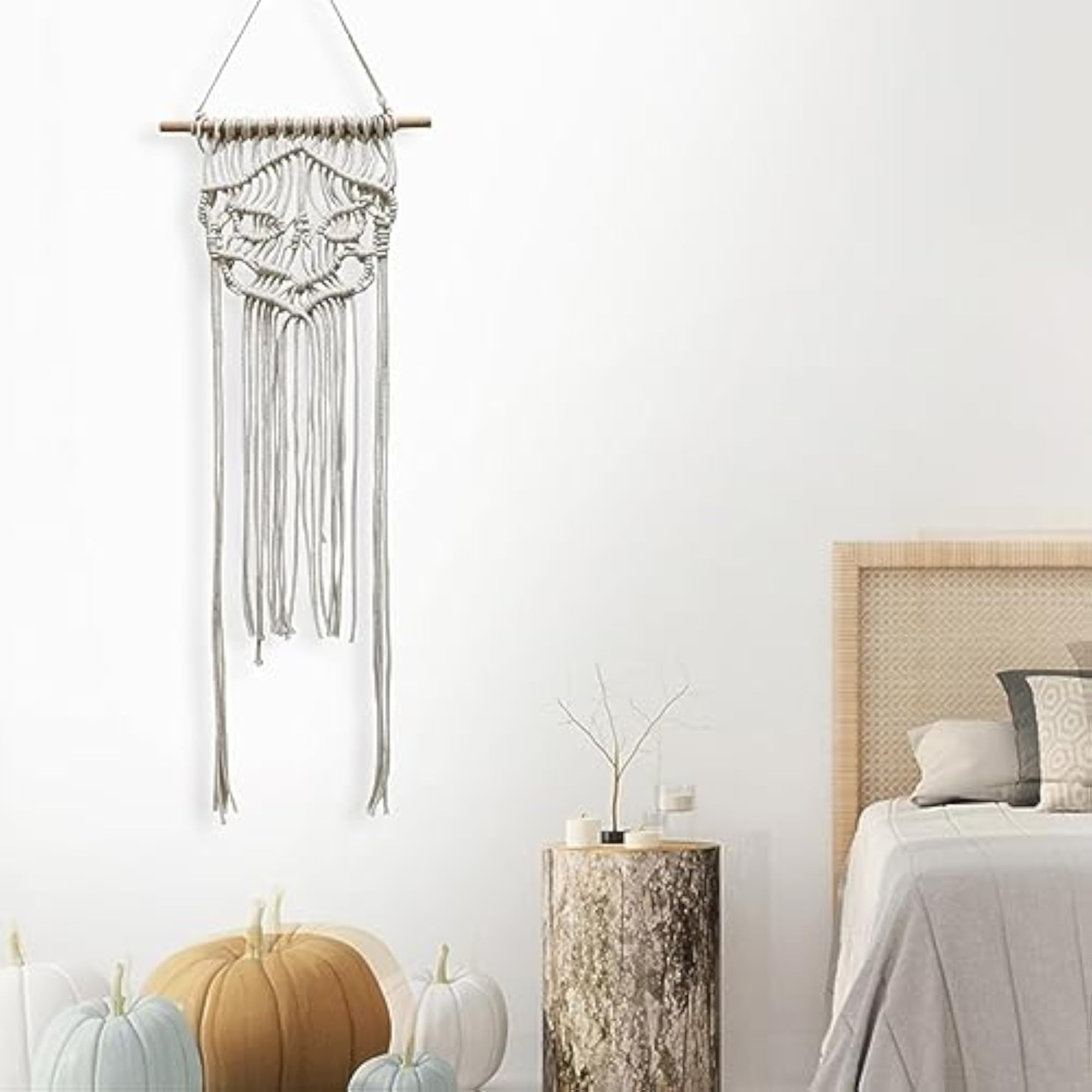 Hand Woven Tapestry Macrame Wall Hanging, Boho Decor