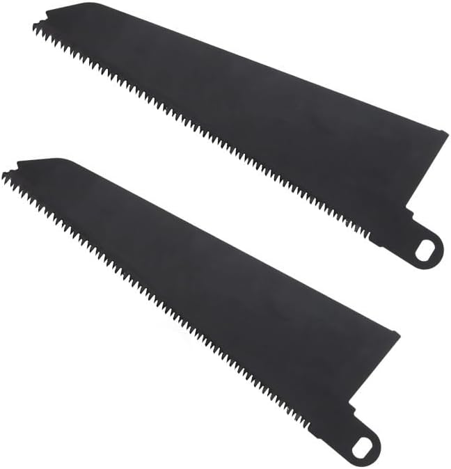2pcs Reciprocating Saw Blades,Carbon Steel Saw Blade,Wood & Plastic Blade for Softwood Hardwood Plastic Cutting Compatible with Black and Decker Piranha Scorpion Saws