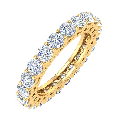 2.2 Carat Prong Set Diamond Eternity ring in 14K Solid Gold - IGI Certified