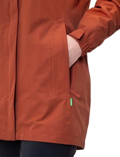 VAUDE Escape Regen-Parka Damen – Regenjacke wasserdicht, luftdurchlässig, Regenmantel mit 2-Wege-Reißverschluss… – Ansicht 6