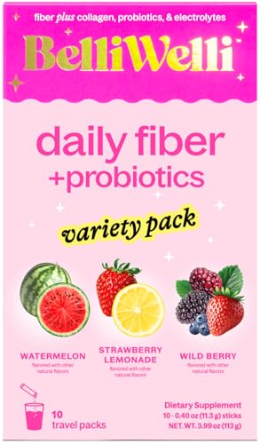 Belli Welli Daily Fiber Supplement Packets with Collagen