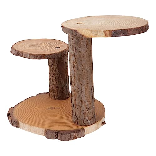 Yardwe 1pezzi Stand in Legno Solido per Piante e Fiori Supporto Decorativo per Balcone e Interno Mensola Multifunzione per Vasi e Esposizione Elegante