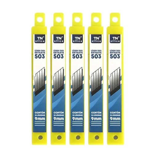TN Office - Kit Lamina Para Estilete estreito 9mm com 50 Un - TN