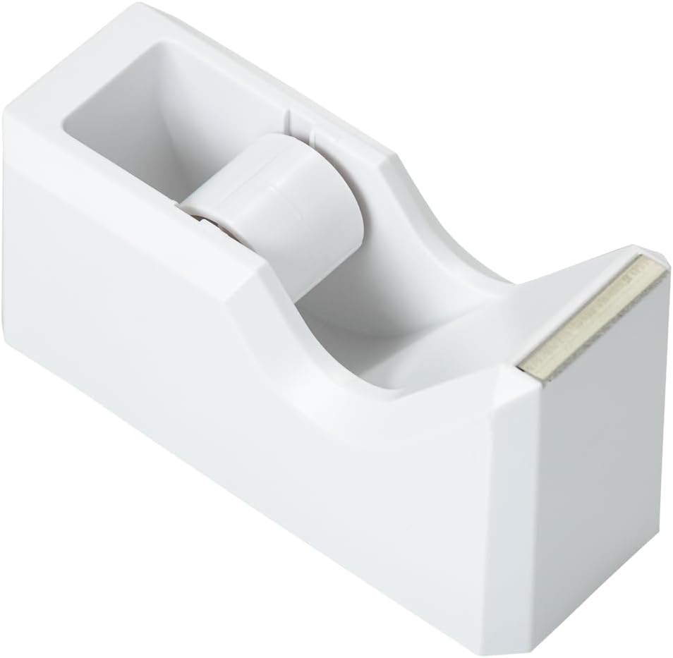 JAM PAPER Colorful Desk Tape Dispensers - White - 3/Pack