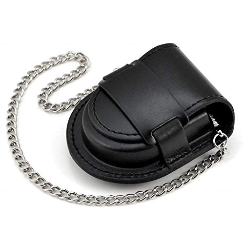 BOSHIYA Pocket Watch Leather Case Protector Holder Bag Timepiece Accessories Black 47mm