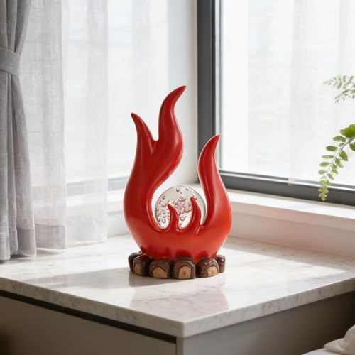 Statue abstraite design moderne effet feu pour une décoration intérieure - 8