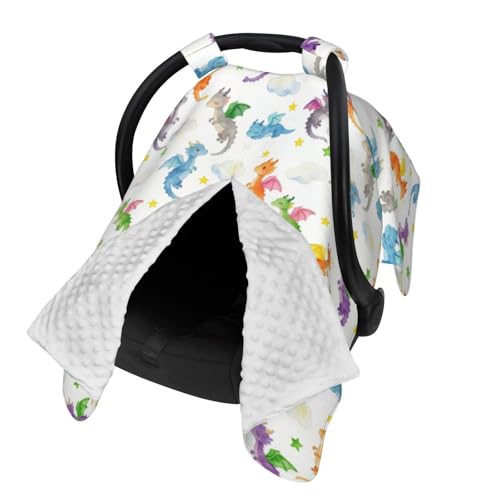 Image of Dragon Baby Car Seat Canopy Cover Multi Use Shower Gift, Nursing Cover for Mom Nursing Covers, Dragon Baby Stuff Items