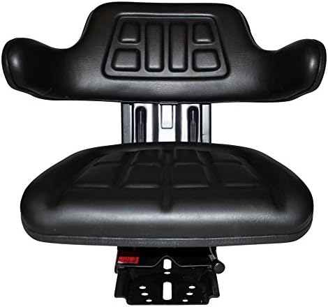 TRAC SEATSBLACK WAFFLE STYLE UNIVERSAL TRACTOR SUSPENSION SEAT WITH TILT FITS INTERNATIONAL HARVESTER IH 454, 464 574 584 (SAME DAY SHIPPING - Delivers in 1-4 Business days)