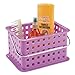 InterDesign Storage Organizer Basket, for Bathroom, Health and Beauty Products - Small, Purple