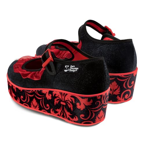 Image of Hot Chocolate Design Whimsical Women's Platform Mary Jane Shoes