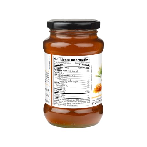 Image of INDIGENOUS HONEY Pure Rosewood Shisham Honey Raw Organic 17.64 oz Glass Jar