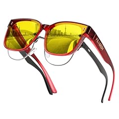 Yellow Lens - Gradual Wine Red Frame