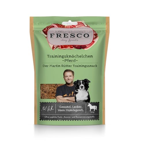 FRESCO Dog Martin Rütter Trainingssnack | Trainingsknöchelchen Pferd 150g | Monoproteinsnack | getreidefreie & natürliche Hundeleckerli aus 100% frischen Zutaten | hypoallergene Leckerlies