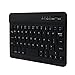 Produktbild Tonsee 7-Zoll Ultra Slim Aluminium Wireless Bluetooth Tastatur für IOS Android Windows PC,Schwarz
