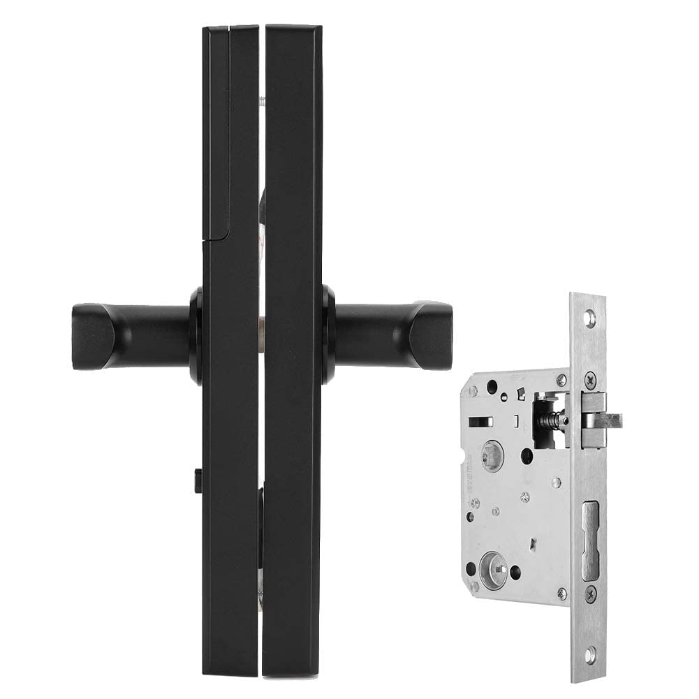 Cerradura de Puerta Inteligente, WiFi Pantalla Táctil Contraseña de Huella Digital Tarjeta IC Serrure de porte intelligente con Llave Mecánica Digital Aplicación Tuya Manija Reversible