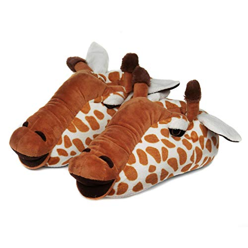 Onmygogo Hausschuhe für Frauen, 3D Neuheiten Pantoffeln (37/40 EU, Giraffe, numeric_37)
