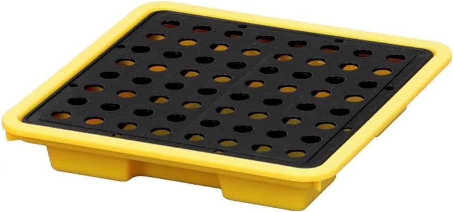 Modular Spill Proof Platform, Spill Containment Platform, Plastic Tray Container, Oil Drum Placement Platforms with Leakproof Pallets(33.5 * 33.5 * 6cm)