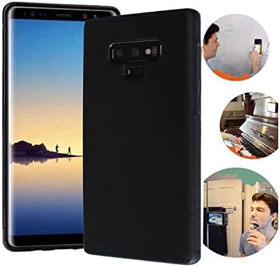 Wingcases for Samsung Galaxy Note 9 Case, Anti Gravity Black Case Magic Nano Sticky Case for Galaxy Note 9 Suction Stick on The Wall Selfie Case with Dust Proof Film