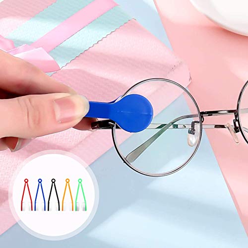 10 peças de mini óculos de sol ARTIBETTER para óculos de microfibra, escova de limpeza, óculos, clip