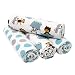Bedtime Originals 4 Piece Flannel Blankets, Choo Choo