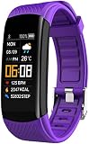 YXHS C6T Reloj inteligente de temperatura corporal con monitor de ritmo cardíaco impermeable Smartband Pulsera Fitness Health Tracker Smartwatch para...