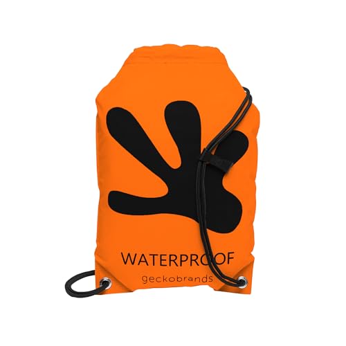 Image of geckobrands Embark 10L Drawstring Backpack - Waterproof, Lightweight Dry Bag for Beach, Hiking, and Light Water Activities