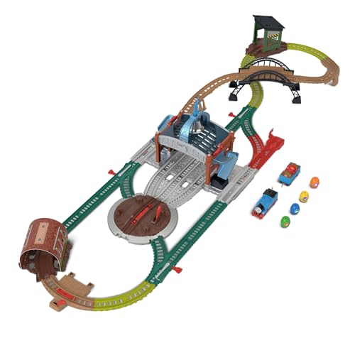 Mattel Fisher Price Thomas y Sus Amigos Reparto de barriles Carga y Lanza Conjunto de Trenes de Juguete con Locomotora motorizada clásica y vagón de Carga, 5,5m de Pista, JGY30 Mattel Fisher Price Thomas y Sus Amigos Reparto de barriles Carga y Lanza Conjunto de Trenes de Juguete con Locomotora motorizada clásica y vagón de Carga, 5,5m de Pista, JGY30
