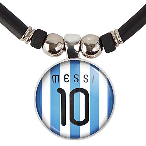 LIONEL MESSI #10 SOCCER JERSEY NECKLACE-LEO MESSI BARCELONA JERSEY NECKLACE- MESSI ARGENTINA JERSEY NECKLACE