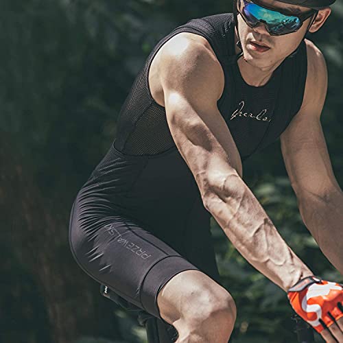Przewalski Men’s Sleeveless Cycling Undershirt Quick Dry Bike Base Layer Vests Breathable Bicycle Jerseys Biking Tank Tops #TOP4