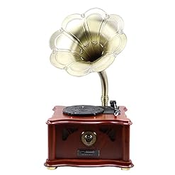 Tourne-disques Rétro, Platine Vinyle Haut-Parleur Gramophone rétro avec Haut-parleurs intégrés, Prise en Charge de la Vitesse 33/45/78 (Lecteurs de disques) Bonjour - Les Beatles, Paul McCartney, John Lennon, RIngo Starr, George Harrison