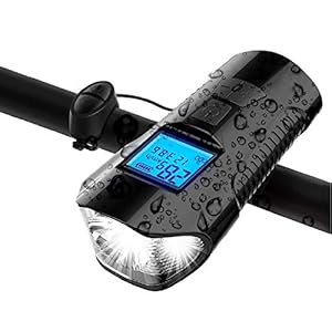 Fietsverlichtingsset USB Oplaadbaar Fietslicht IPX6 Waterdichte Fietslicht Set Super heldere Waterdichte…