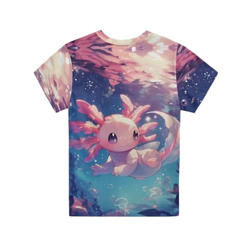 Image of Kids Graphic T-Shirt Boys Girls Novelty Tees Top Short Sleeve Shirts Summer Blouses 3-16