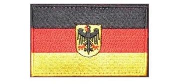 GlobalNiche German Eagle Shield: 8Cm X 5Cm Ukraine EU Czech Ireland Croatia Scotland Russia Patches 3D Patch for Jacket Jean Clothin