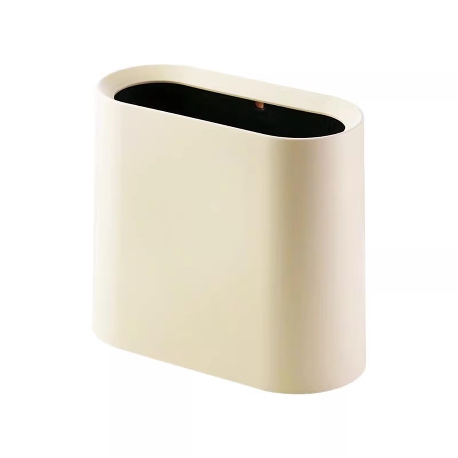 Waste Bins Multi Color Optional Trash Can Household Bedside Kitchen Bathroom Large Capacity(Yellow)