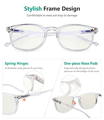 Image of Eyekepper Blue Light Blocking Reading Glasses for Men Women Vintage Readers
