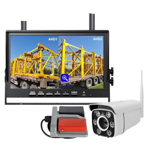Caméra sans fil pour grue éliminant les angles morts avec écran IPS 10,1"