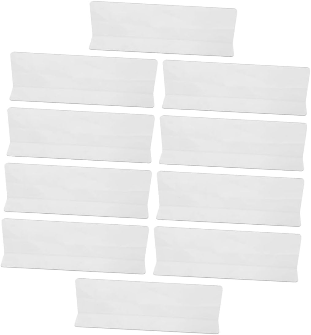 Cabilock 20pcs L- Separator for Cabinet Expandable Shelf Dividers Plastic Shelf Organizers