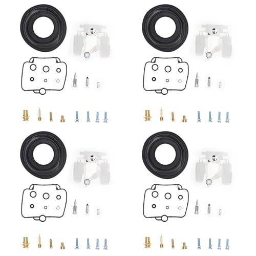 Kit Complet pièces Rechange réparation carb Kit De Réparation Carburateur pour Suzuki GSX-R1100/W 1993-1998 GSXR1100 GSX-R 1100, Joint Flotteur Membrane...