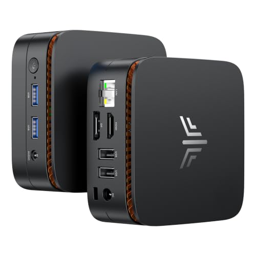 NiPoGi Essenx E1 Mini PC ΑΜD 3150U(Max 3.3GHz, 2C/4T, Meglio di J4125/N5105/N5095/N6000/5205U),8GB DDR4 256GB SSD Mini Desktop Computer, 4K@60Hz Daul Display(DP1.4+HDMI2.0) WiFi 5/BT 4.2 LAN