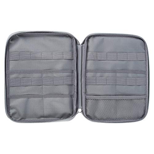 Shulaner Colored Pencil Case Slot Holds 192 Pencils Or 144 Gel Pens With Zipper Closure Large Capacity Polyester Pen Organizer For Marker Watercolor Coloring Pencil Gel Pen Purple Rose #TOP4