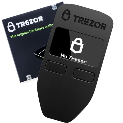 Trezor Model One Bitcoin Ethereum Security Hardware Wallet,Trezor Wallet Store & Manage 1000s of Cryptocurrency,NFTs and Tokens Cryptocurrency Hardware Wallet,Haptic Feedback Quick & Simple Setup