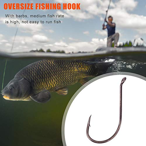 Ganchos de peixe limpos de aço carbono super grandes ganchos de pesca de carpa em mosca grande ganch