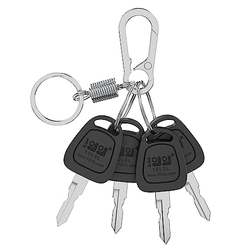 10L0L 4 Pack Golf Cart Keys for Club Car DS 1982-up, Club Car Precedent 2004-up, Replace OEM 1012505