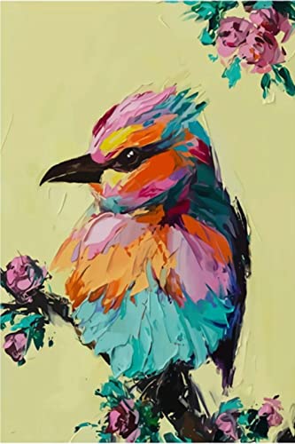 Peinture diamant 5D animaux colorés kit complet broderie strass carrés 30x40 cm